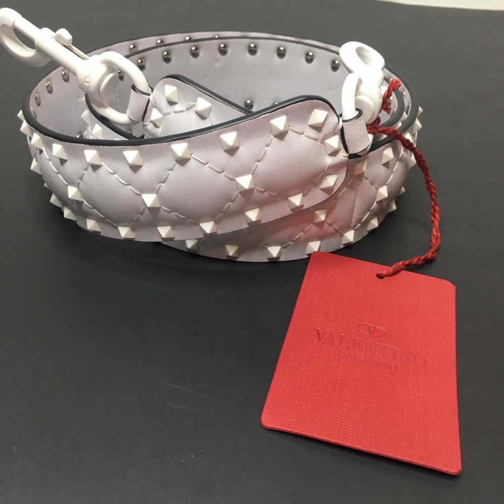 Valentino Garavani studded strap white